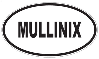 MULLINIX - Oval Sticker