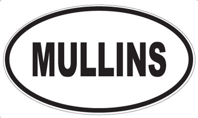 MULLINS - Oval Sticker