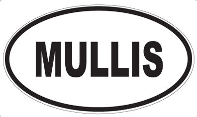 MULLIS - Oval Sticker