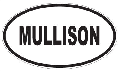 MULLISON - Oval Sticker