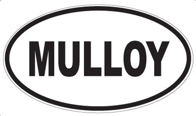 MULLOY - Oval Sticker