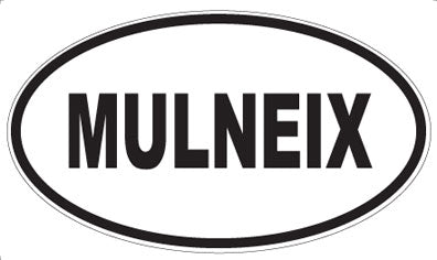 MULNEIX - Oval Sticker