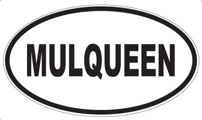 MULQUEEN - Oval Sticker