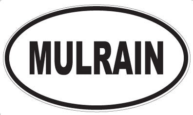 MULRAIN - Oval Sticker