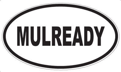 MULREADY - Oval Sticker