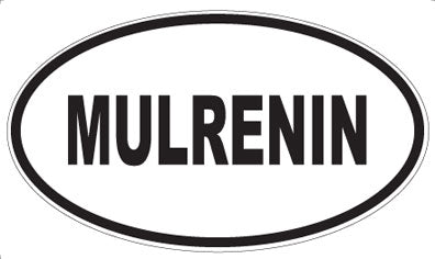 MULRENIN - Oval Sticker