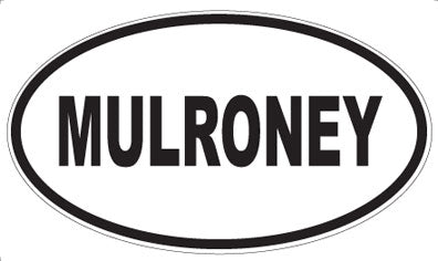 MULRONEY - Oval Sticker
