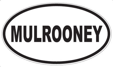 MULROONEY - Oval Sticker