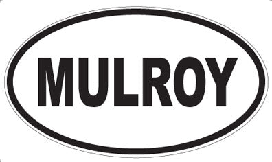 MULROY - Oval Sticker