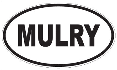 MULRY - Oval Sticker