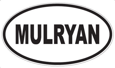 MULRYAN - Oval Sticker
