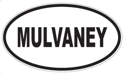 MULVANEY - Oval Sticker