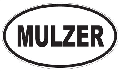 MULZER - Oval Sticker