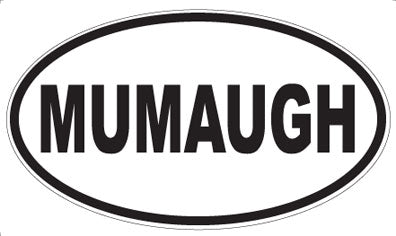MUMAUGH - Oval Sticker