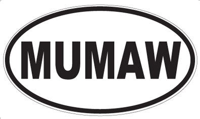 MUMAW - Oval Sticker