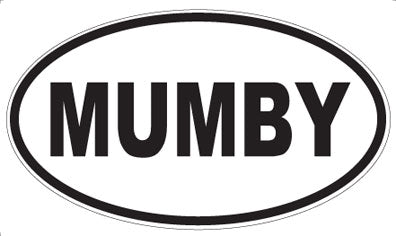 MUMBY - Oval Sticker