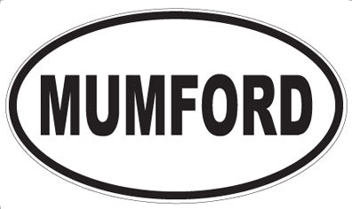 MUMFORD - Oval Sticker