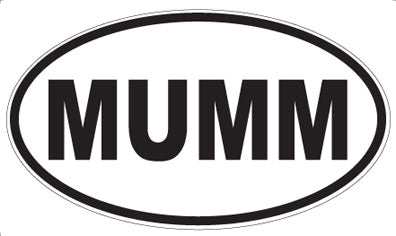 MUMM - Oval Sticker