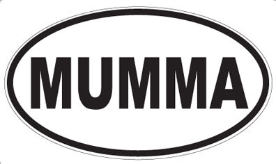 MUMMA - Oval Sticker