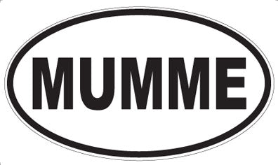 MUMME - Oval Sticker