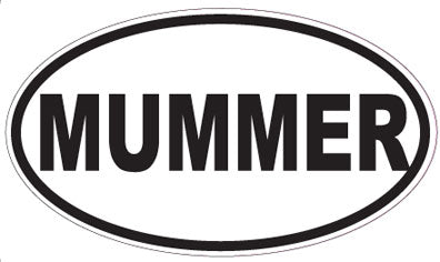 MUMMER - Oval Sticker