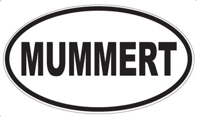 MUMMERT - Oval Sticker