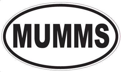 MUMMS - Oval Sticker