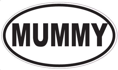 MUMMY - Oval Sticker