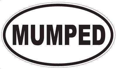 MUMPED - Oval Sticker