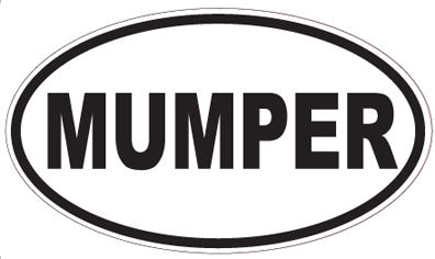 MUMPER - Oval Sticker