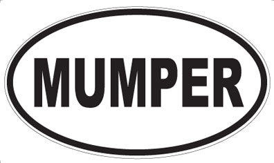 MUMPER - Oval Magnet