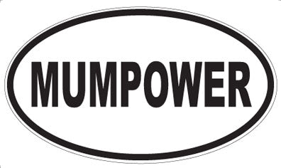 MUMPOWER - Oval Sticker