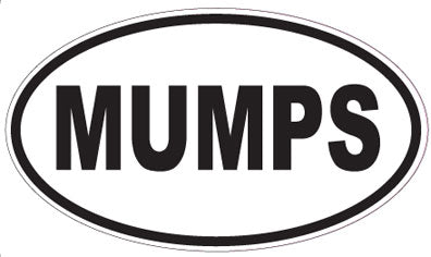 MUMPS - Oval Magnet