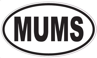 MUMS - Oval Sticker