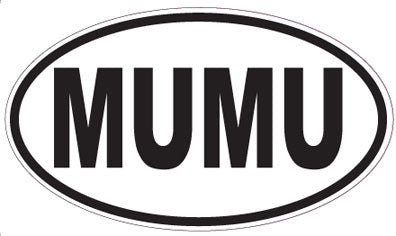 MUMU - Oval Sticker