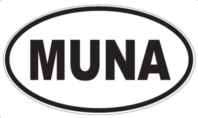 MUNA - Oval Sticker