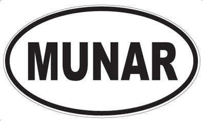 MUNAR - Oval Sticker
