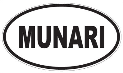 MUNARI - Oval Sticker