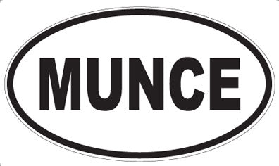 MUNCE - Oval Sticker