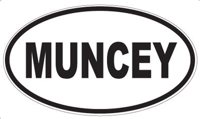 MUNCEY - Oval Sticker