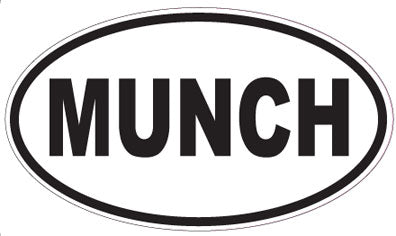 MUNCH - Oval Sticker