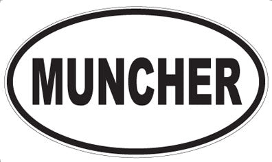 MUNCHER - Oval Sticker