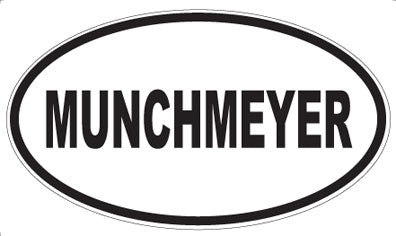 MUNCHMEYER - Oval Sticker