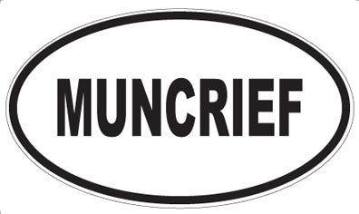 MUNCRIEF - Oval Sticker