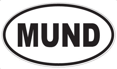 MUND - Oval Sticker