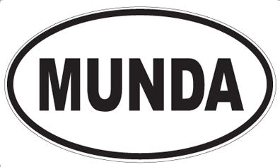 MUNDA - Oval Sticker