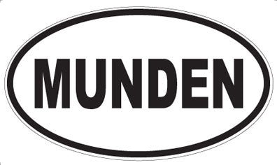 MUNDEN - Oval Sticker