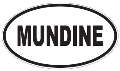 MUNDINE - Oval Sticker