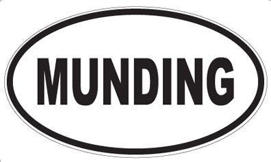 MUNDING - Oval Sticker