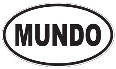 MUNDO - Oval Sticker